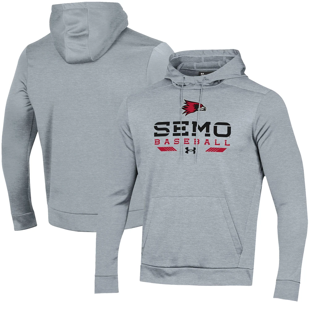 Men's Under Armour Gray SEMO Redhawks Baseball Pullover Hoodie