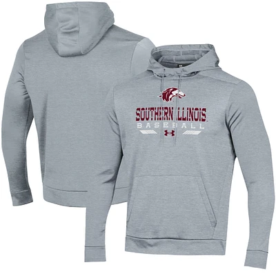 Men's Under Armour Gray Southern Illinois Salukis Baseball Pullover Hoodie