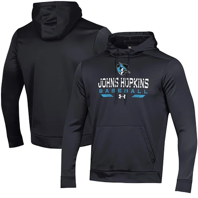 Men's Under Armour Johns Hopkins Blue Jays Baseball Pullover Hoodie