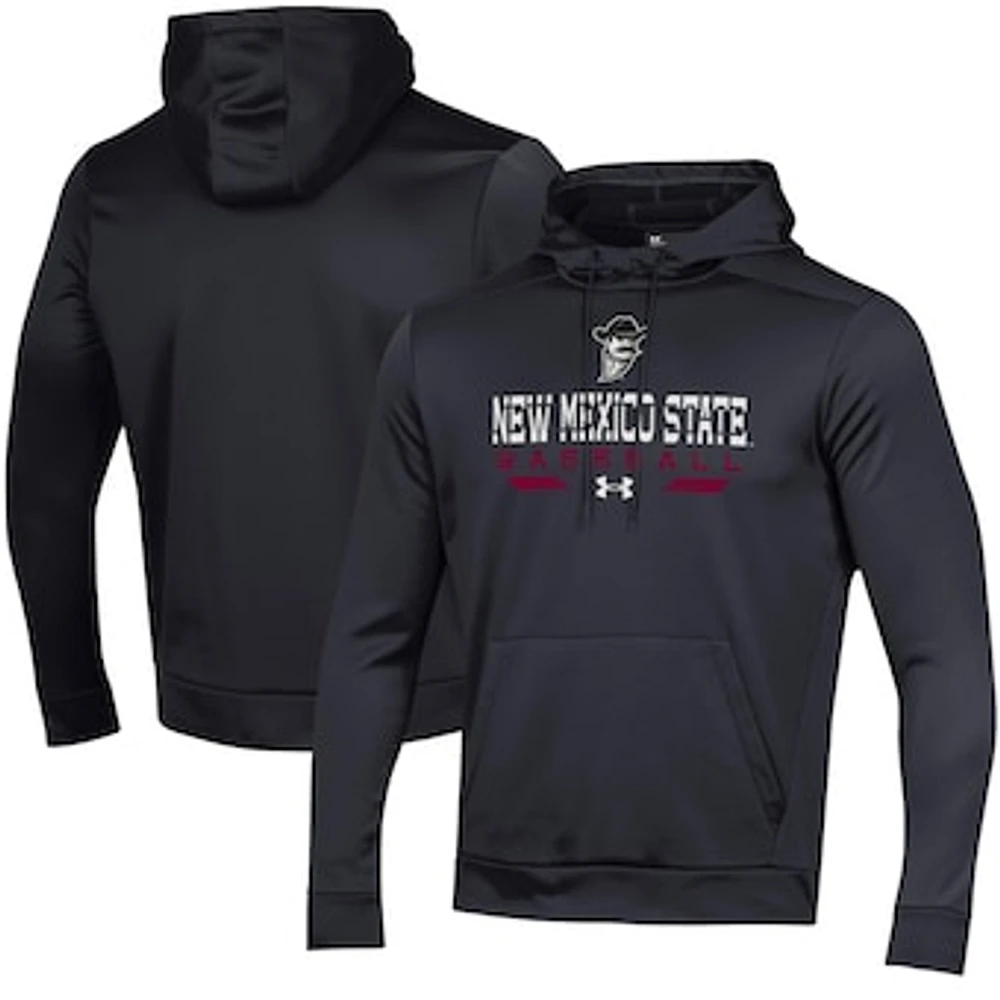Men's Under Armour Black New Mexico State Aggies Baseball Pullover Hoodie