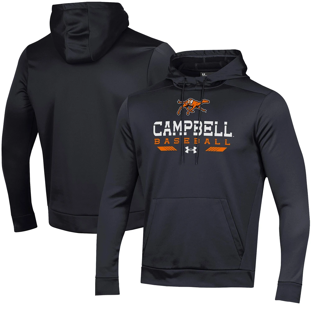 Men's Under Armour Campbell Fighting Camels Baseball Pullover Hoodie