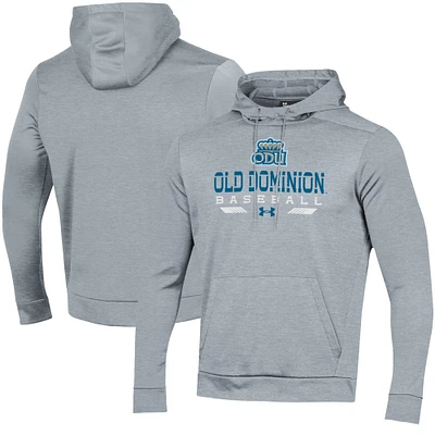 Men's Under Armour Gray Old Dominion Monarchs Baseball Pullover Hoodie