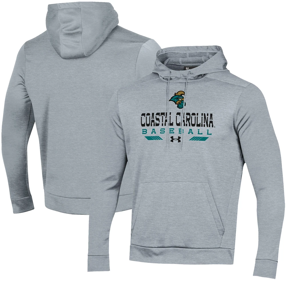 Men's Under Armour Gray Coastal Carolina Chanticleers Baseball Pullover Hoodie