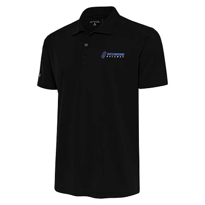 Men's Antigua Black Richmond Raceway Tribute Polo