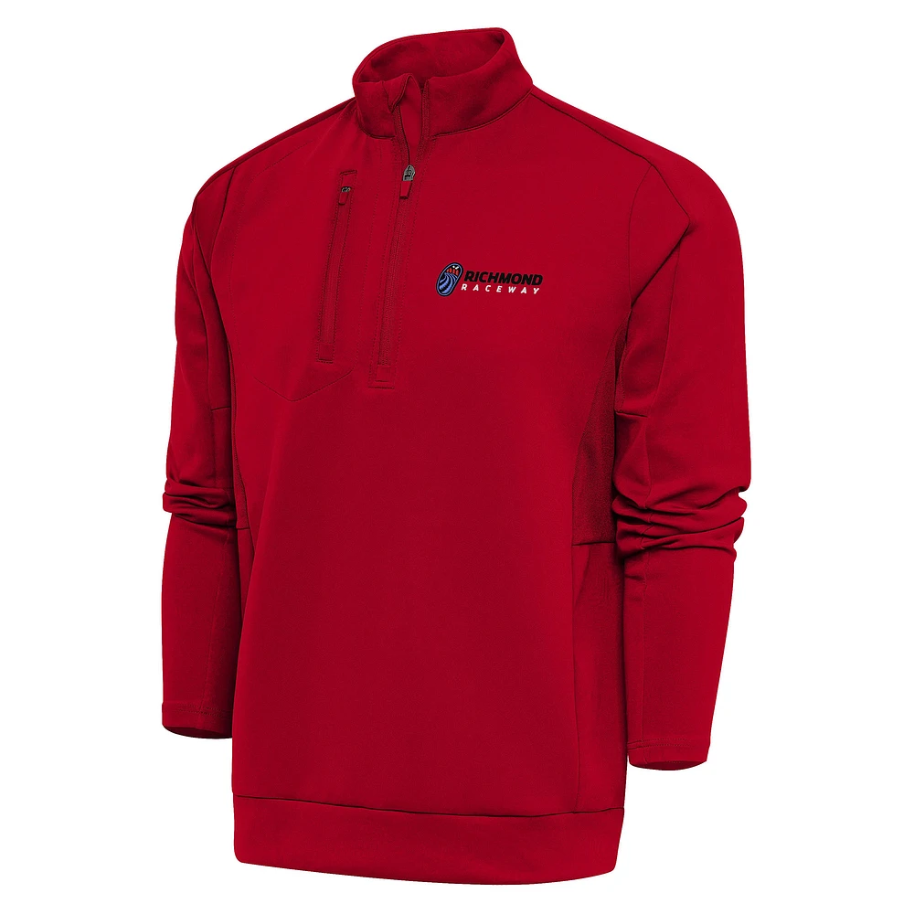 Men's Antigua Richmond Raceway Generation Quarter-Zip Pullover Top
