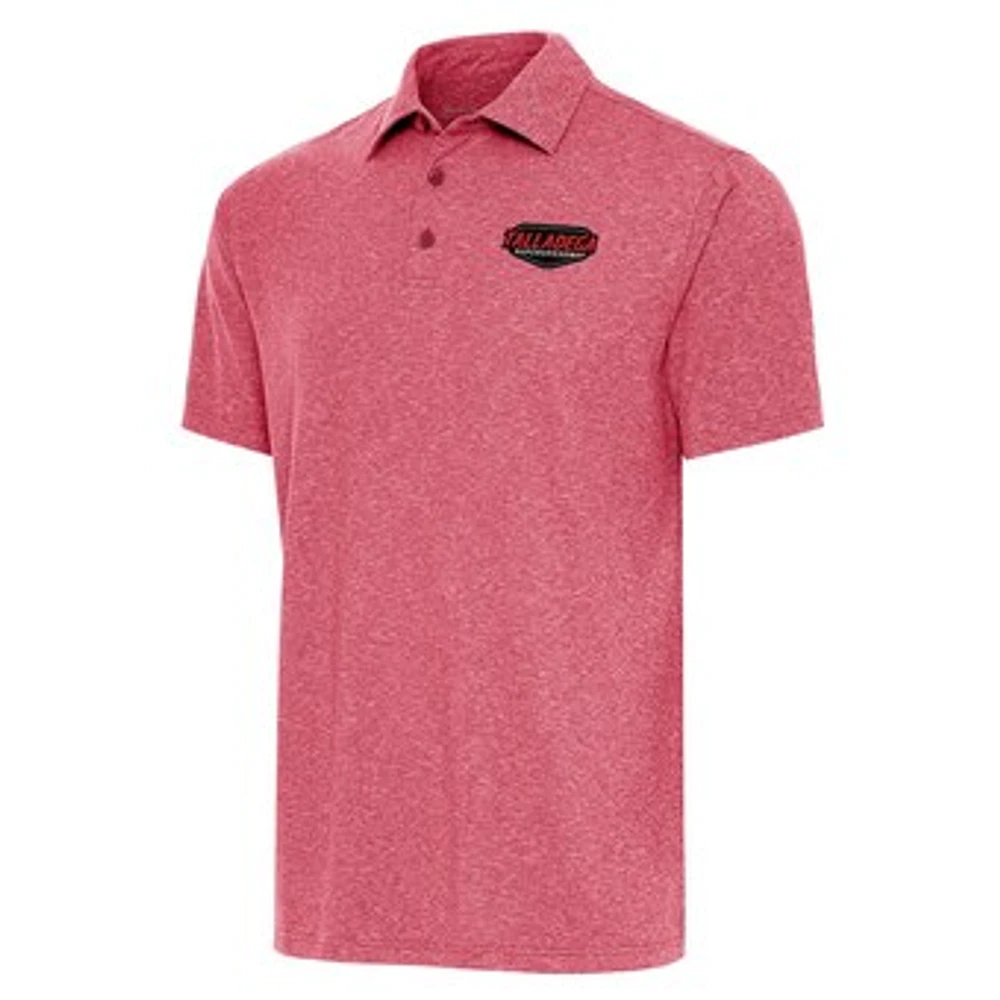 Men's Antigua Heather Talladega Superspeedway Par 3 Polo