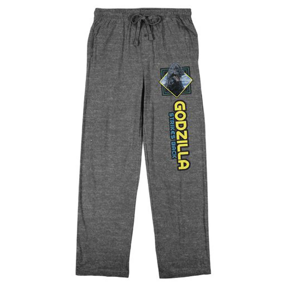 Men's Graphite Godzilla Strikes Back Pajama Pants