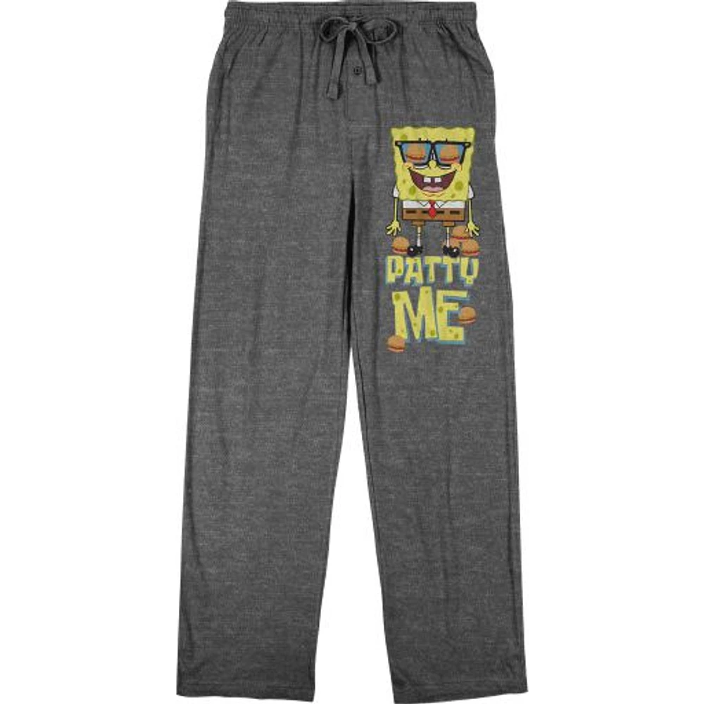 Men's Graphite SpongeBob SquarePants Patty Me Pajama Pants