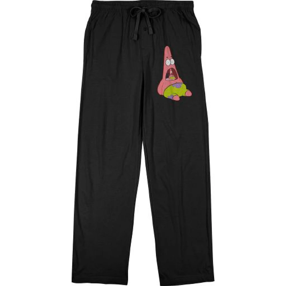 Men's Patrick Star Black SpongeBob SquarePants Infinite Pajama Pants