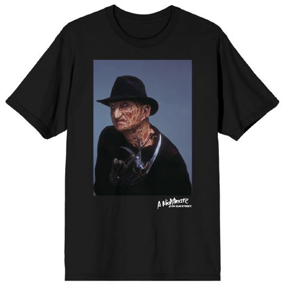 Men's Black A Nightmare on Elm Street Portrait T-Shirt