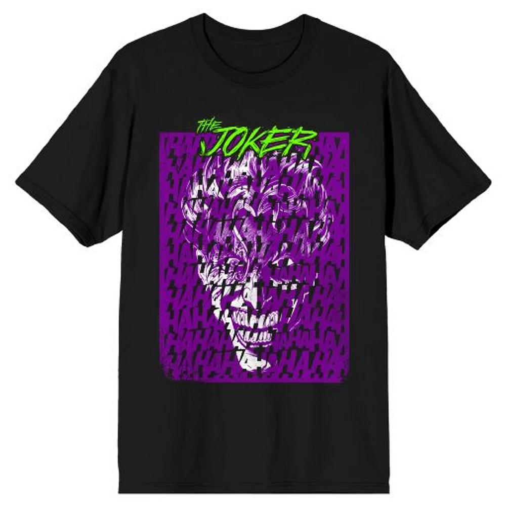 Men's Black Joker Laughing T-Shirt