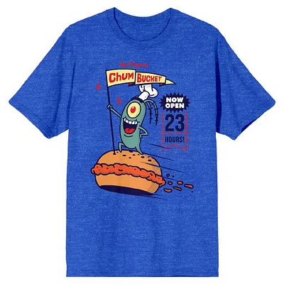 Men's Royal SpongeBob SquarePants Chum Bucket T-Shirt