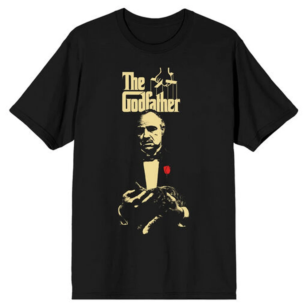 Men's Black The Godfather Movie Poster T-Shirt