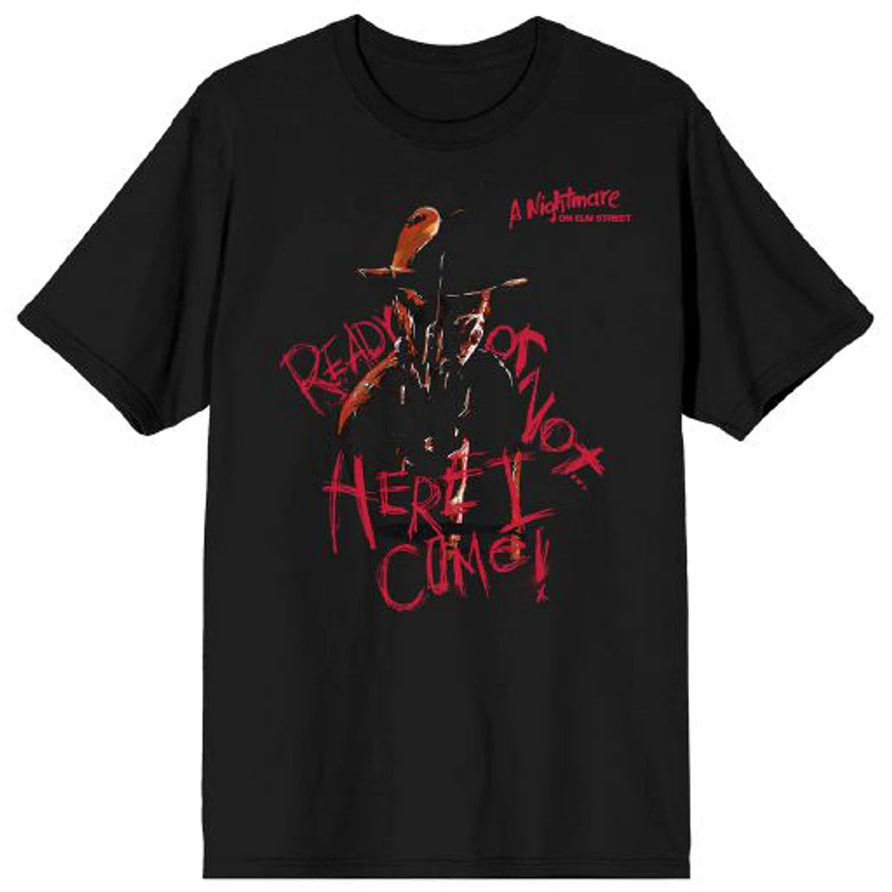 Men's Black A Nightmare on Elm Street Ready or Not T-Shirt