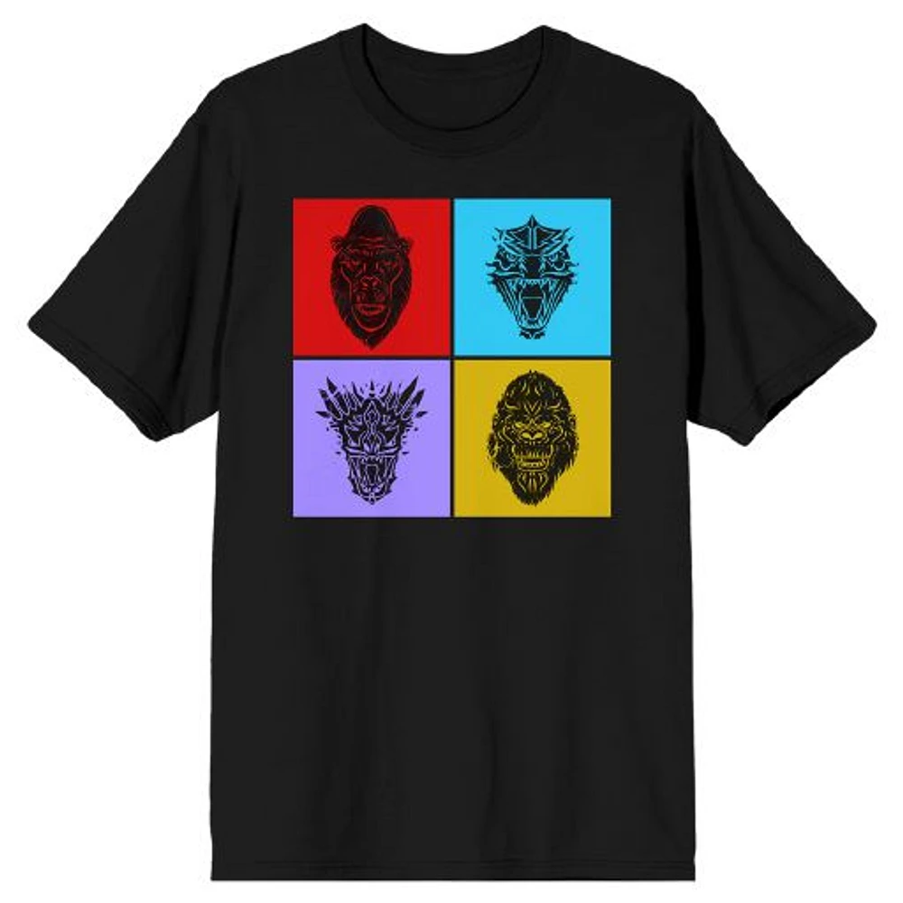 Men's Black Godzilla x Kong: The New Empire Hot Space T-Shirt