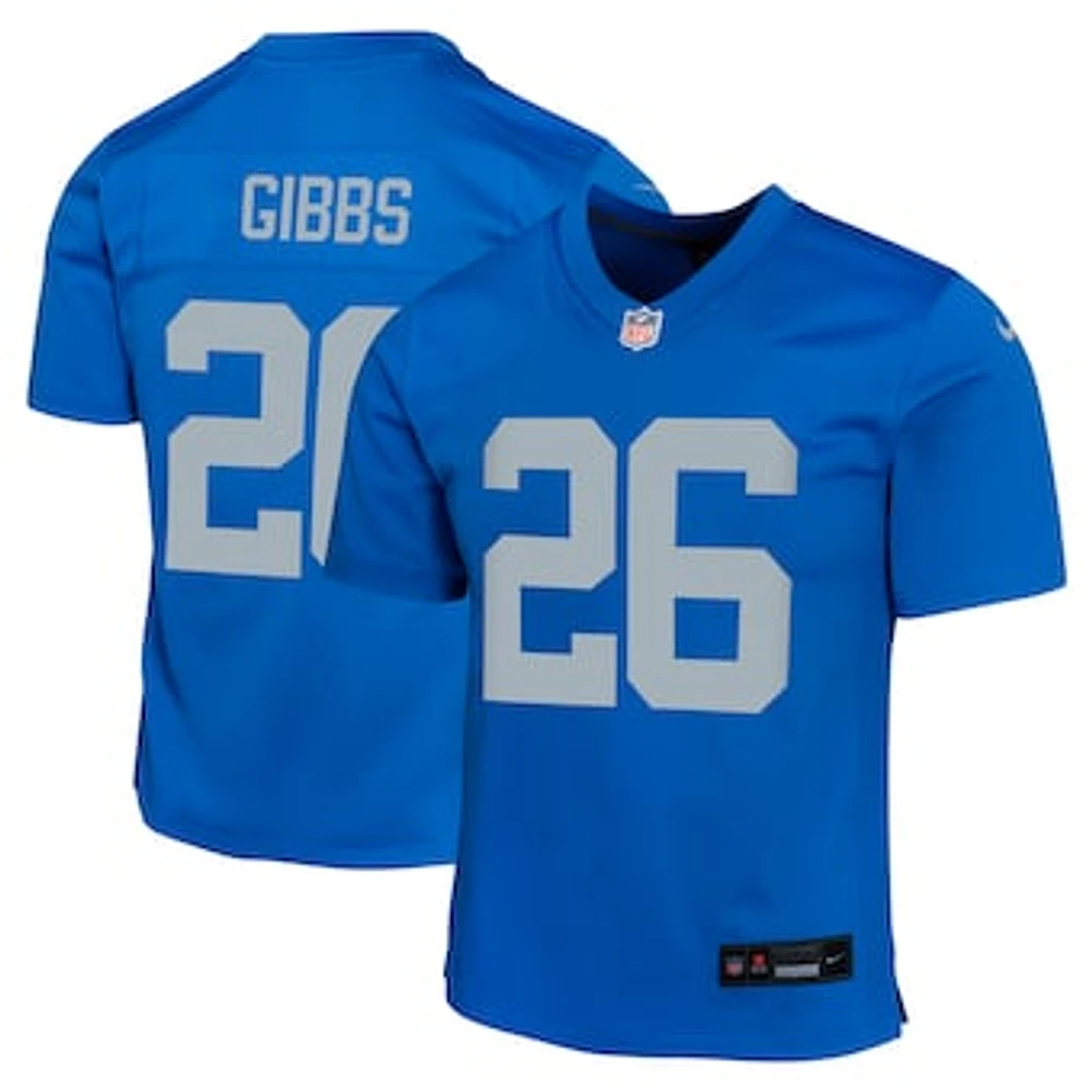 Youth Nike Jahmyr Gibbs Blue Detroit Lions Alternate Game Jersey