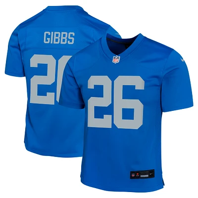 Youth Nike Jahmyr Gibbs Blue Detroit Lions Alternate Game Jersey