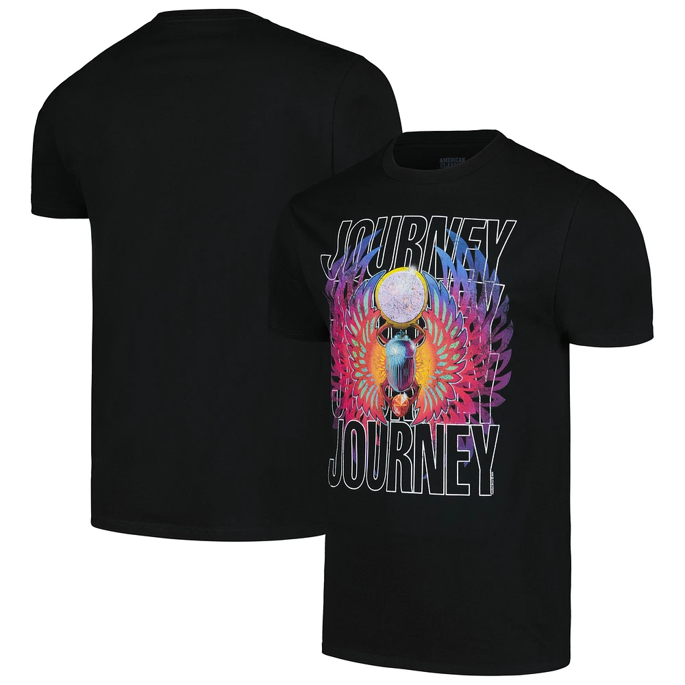 Unisex Black Journey Gradiant Scarab Graphic T-Shirt