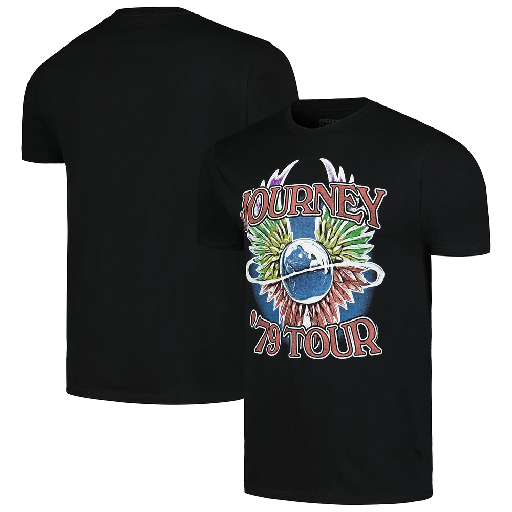 Unisex Black Journey '79 Tour Graphic T-Shirt