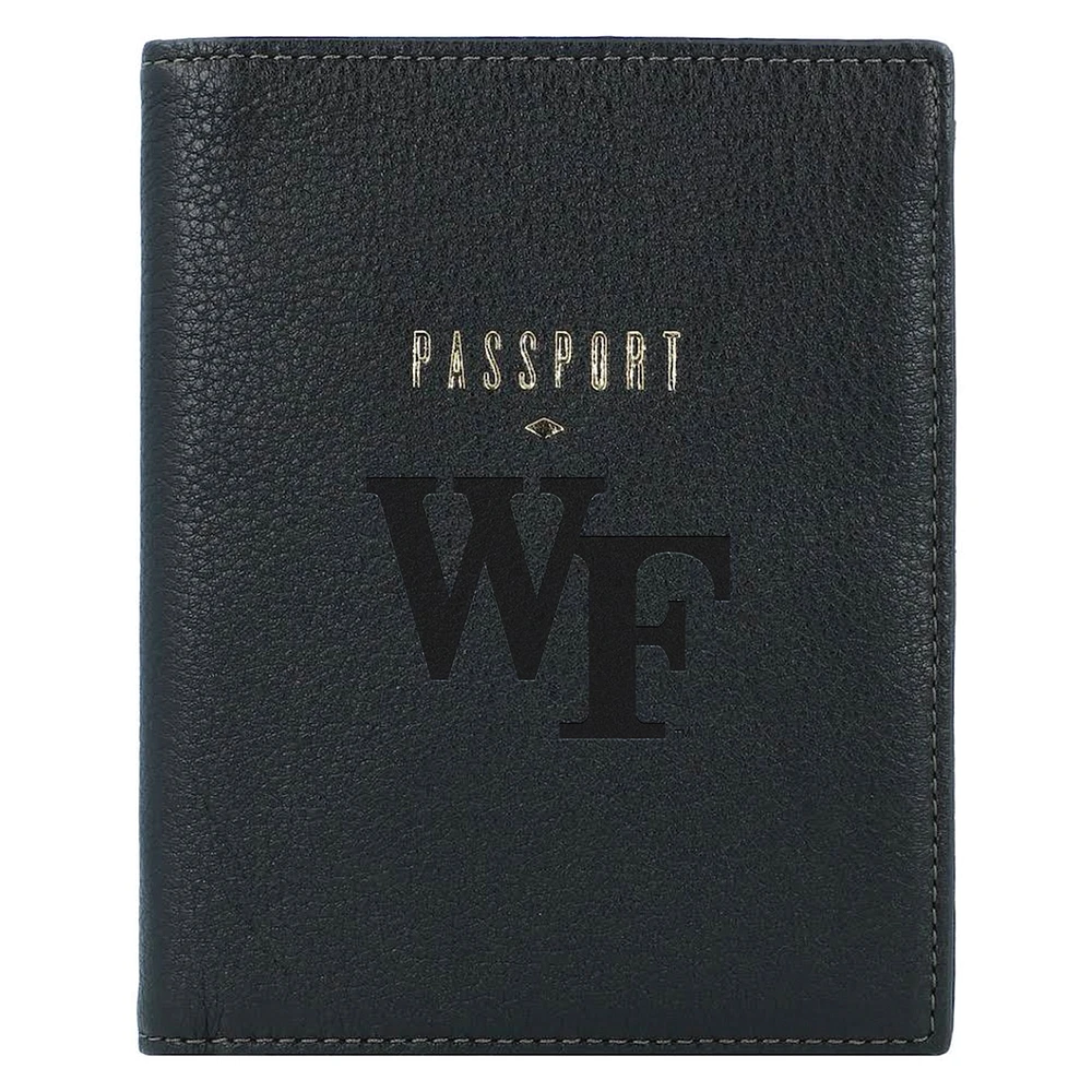 Fossil Wake Forest Demon Deacons Travel RFID Passport Case