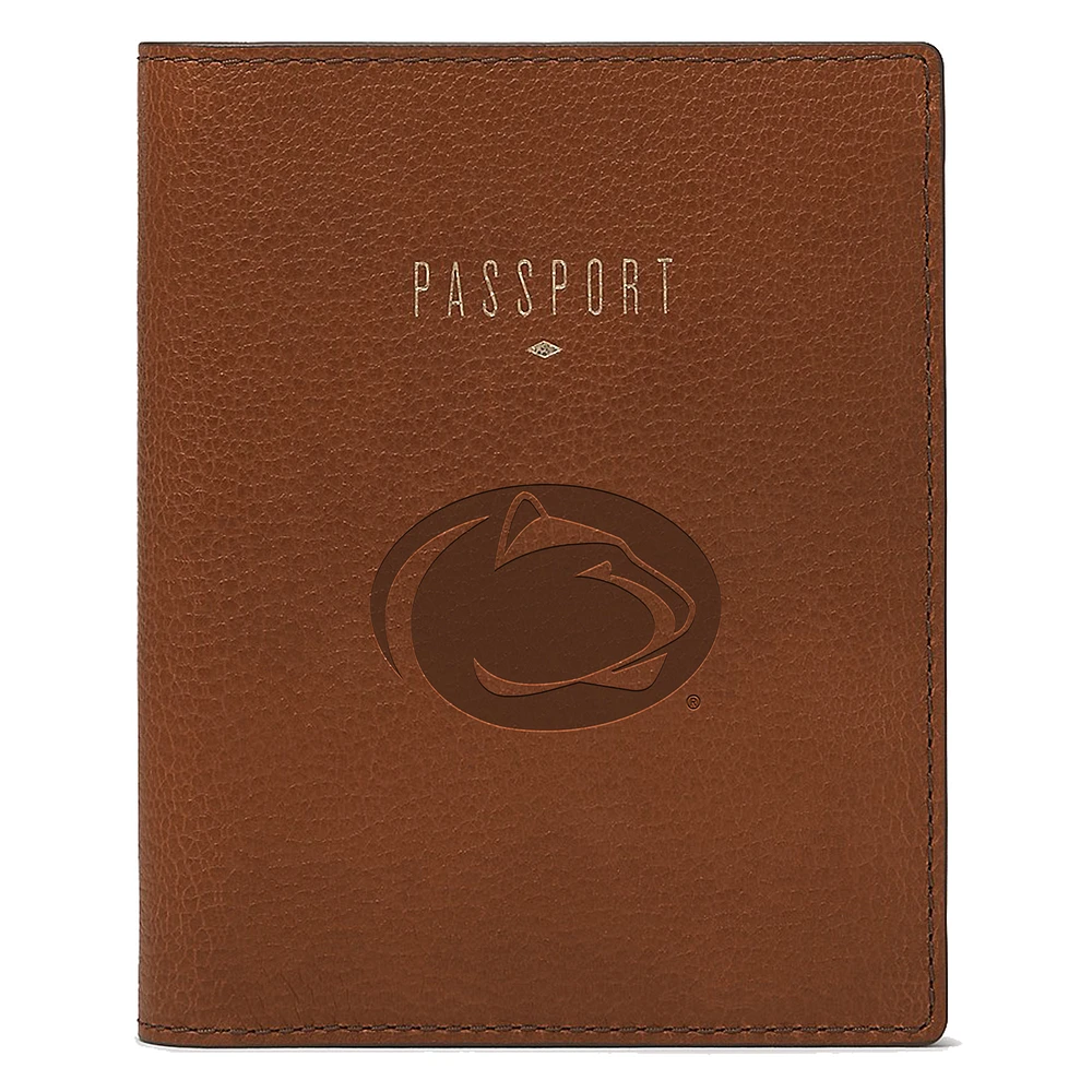 Fossil Brown Penn State Nittany Lions Travel RFID Passport Case