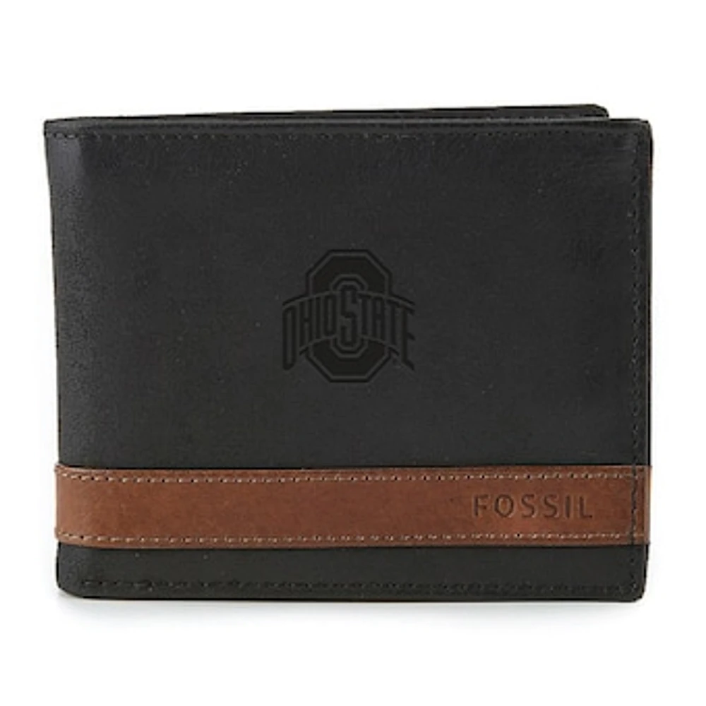 Fossil Ohio State Buckeyes Quinn Flip ID Bifold Wallet
