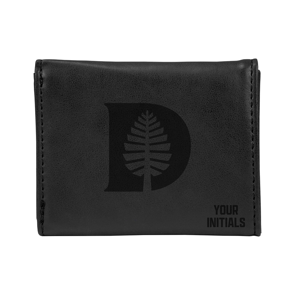 Black Dartmouth Big Green Personalized Trifold Wallet