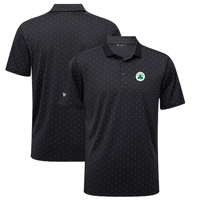 Men's Levelwear Black Boston Celtics Detect Insignia Core Polo