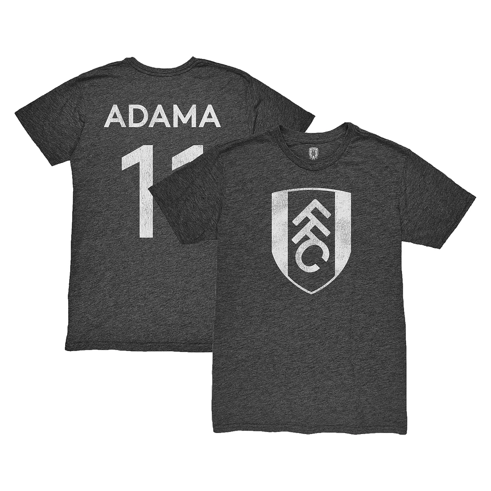 Men's 1863FC Adama Traore Heather Black Fulham Player Name & Number Twisted Tri-Blend T-Shirt