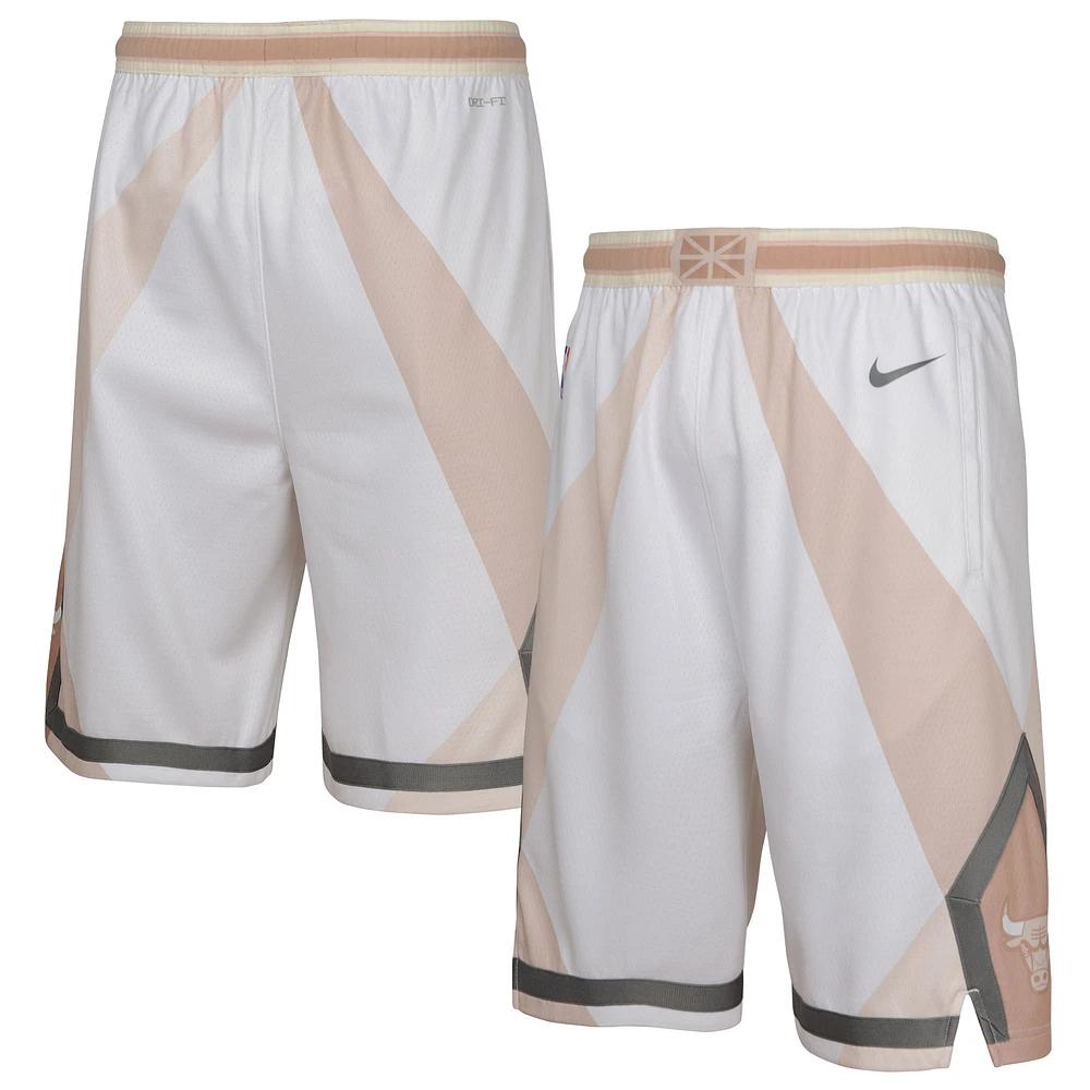Youth Nike White Chicago Bulls 2024/25 City Edition Swingman Performance Shorts