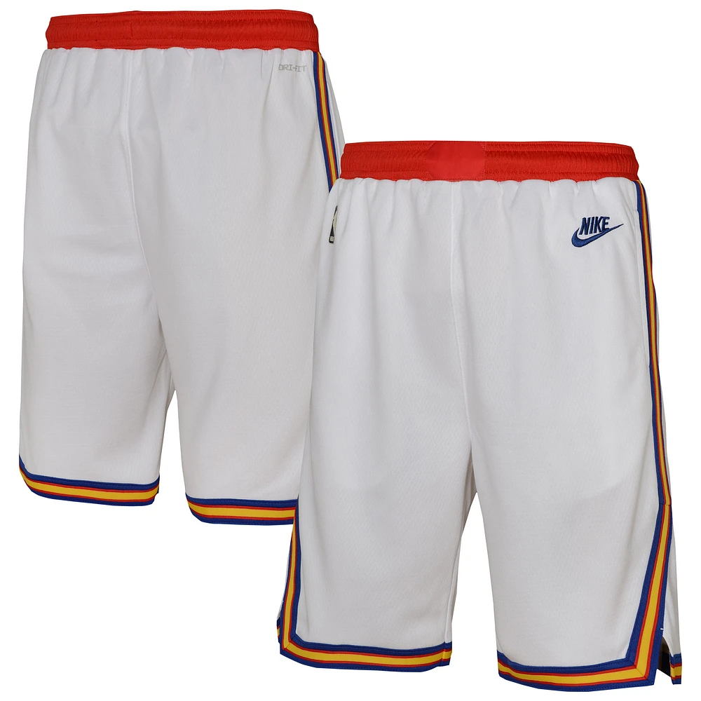 Youth Nike White Golden State Warriors 2024/25 City Edition Swingman Performance Shorts
