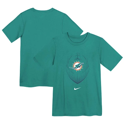 Preschool Nike Aqua Miami Dolphins Legend Icon Performance T-Shirt