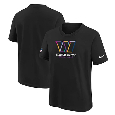 Youth Nike Black Washington Commanders 2024 NFL Crucial Catch Tri-Blend T-Shirt