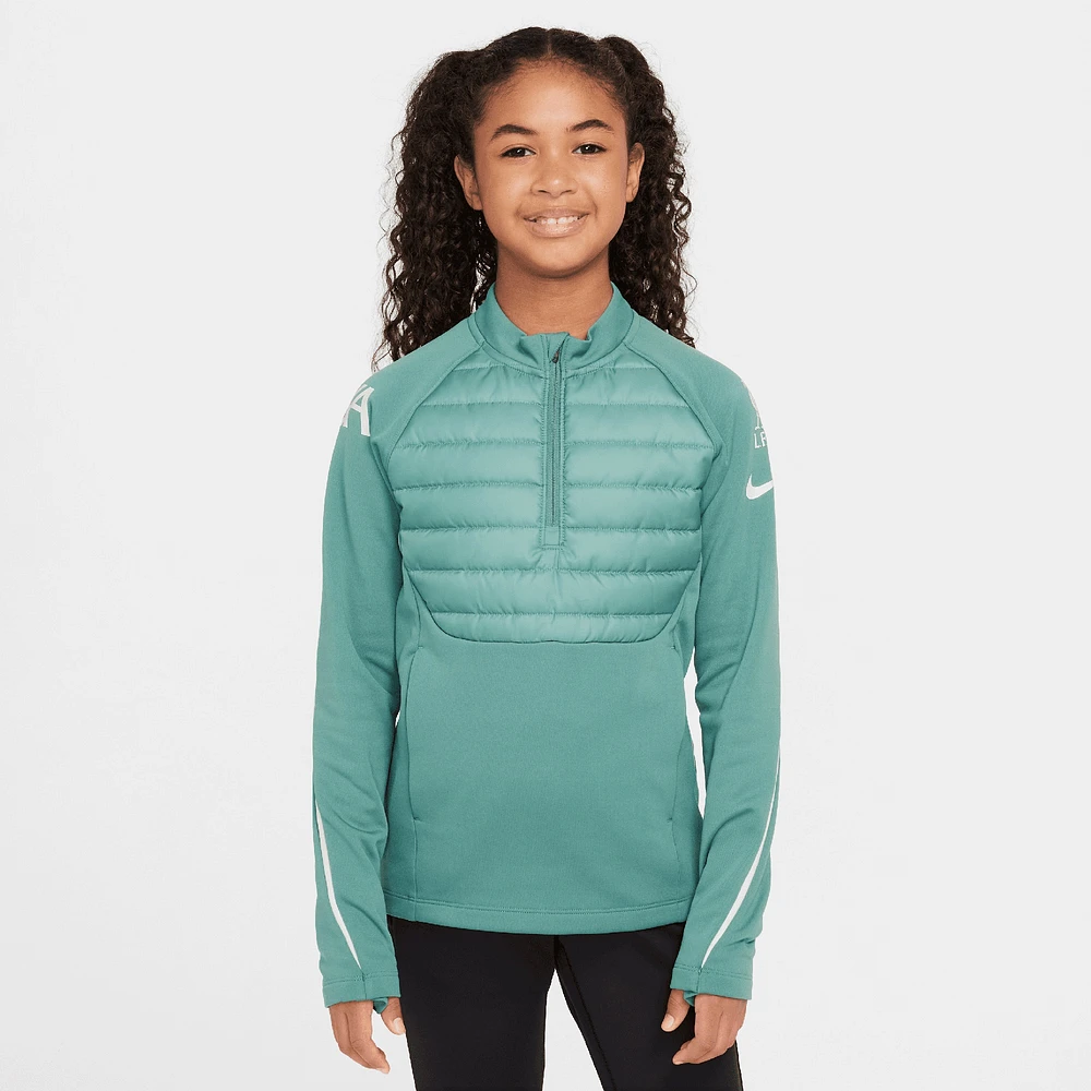 Youth Nike Teal Liverpool 2024/25 Academy Drill Quarter-Zip Top