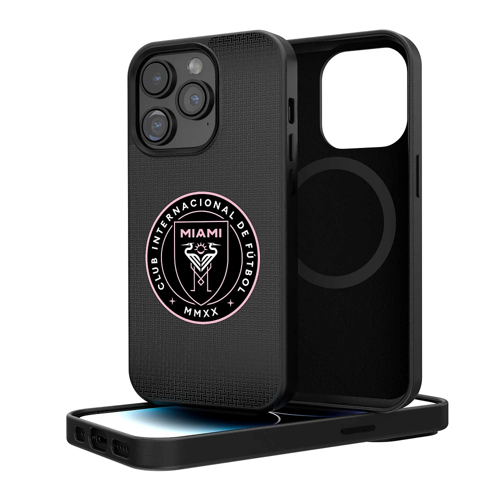 Keyscaper Inter Miami CF Linen Logo iPhone Magnetic Bump Case