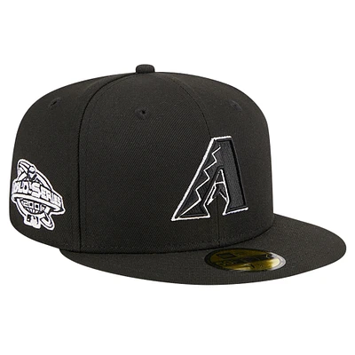 Men's New Era Black Arizona Diamondbacks Logo 59FIFTY Fitted Hat
