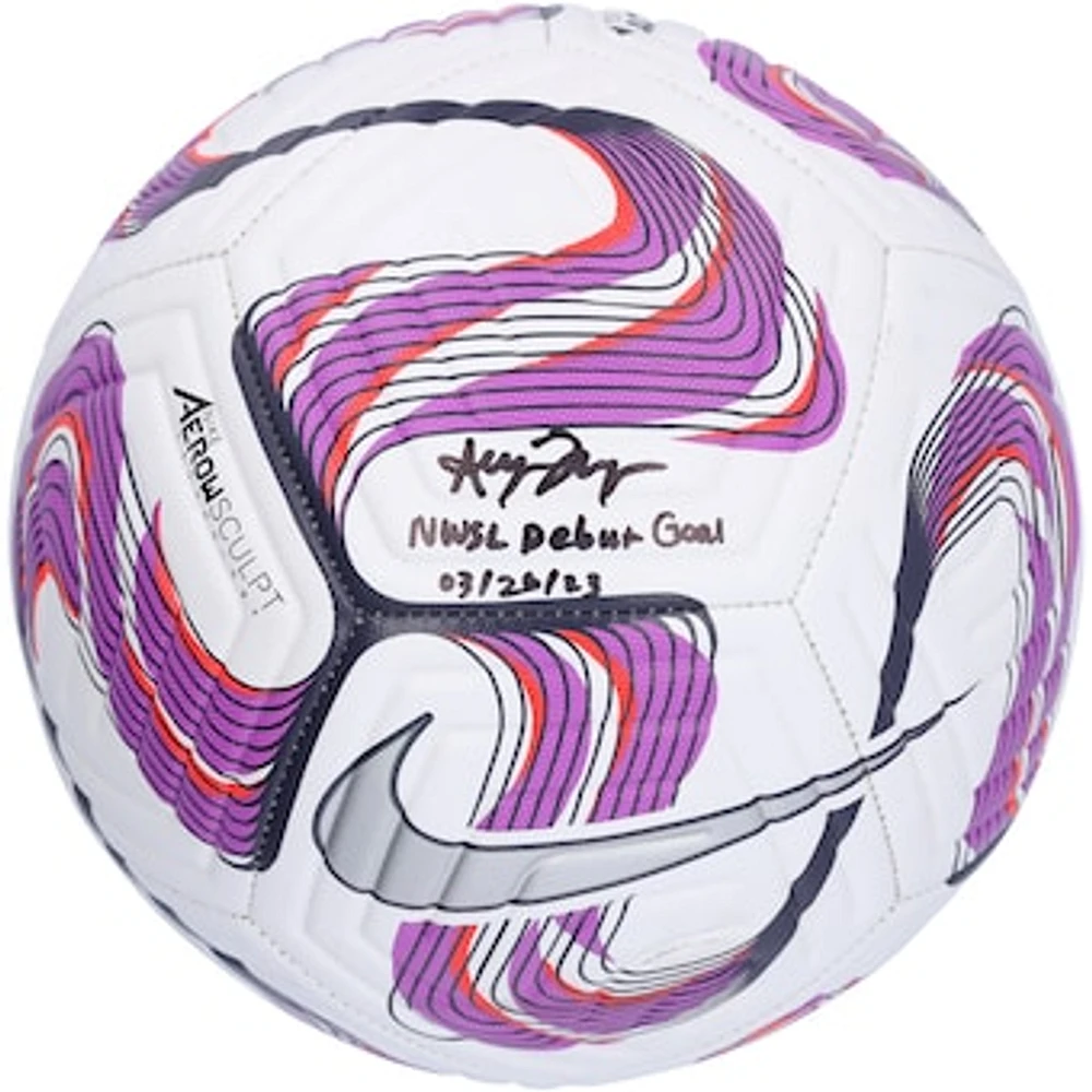 Alyssa Thompson Angel City FC Autographed NWSL Pink Academy Soccer Ball with "NWSL Debut Goal 03/26/23" Inscription - Limited Edition of 21