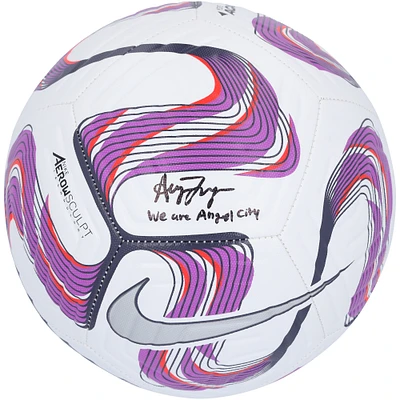 Alyssa Thompson Angel City FC Autographed NWSL Pink Academy Soccer Ball with "We Are Angel City" Inscription