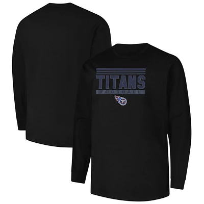 Men's Profile Black Tennessee Titans Big & Tall Pop Long Sleeve T-Shirt