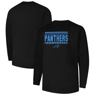 Men's Profile Black Carolina Panthers Big & Tall Pop Long Sleeve T-Shirt