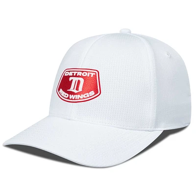 Men's Levelwear White Detroit Red Wings Retro Skylight Zephyr Adjustable Hat
