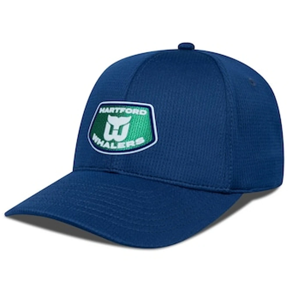 Men's Levelwear Navy Hartford Whalers Retro Skylight Zephyr Adjustable Hat