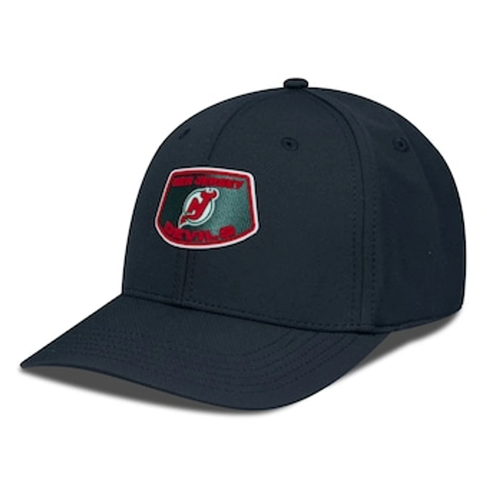 Men's Levelwear Black New Jersey Devils Retro Skylight Rise Flex Hat