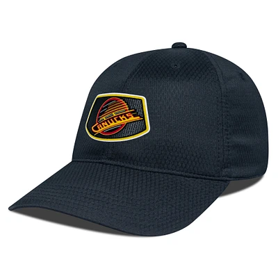 Men's Levelwear Black Vancouver Canucks Retro Skylight Matrix Adjustable Hat