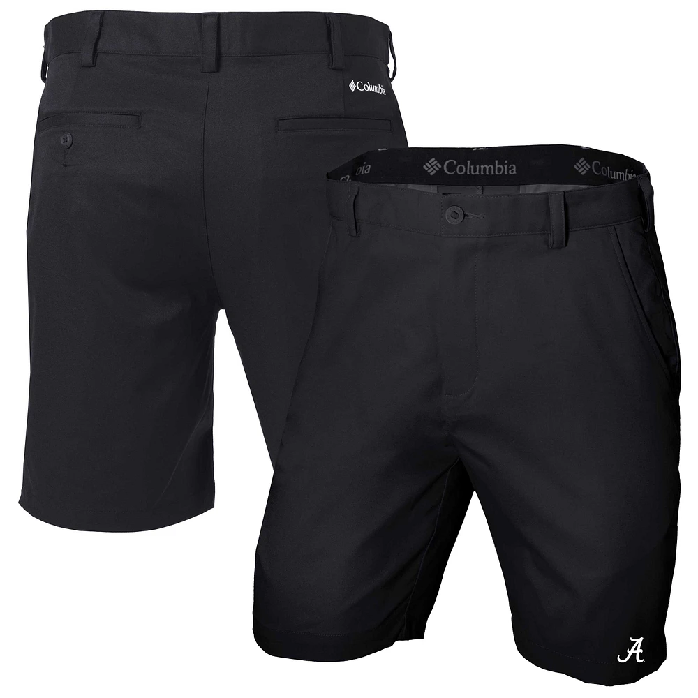 Men's Columbia Black Alabama Crimson Tide Omni-Wick Lie Angle Shorts