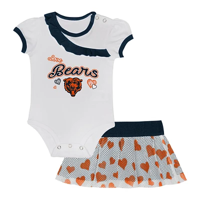 Newborn & Infant Chicago Bears Love My Team Bodysuit & Skirt Set