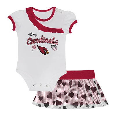 Newborn & Infant Arizona Cardinals Love My Team Bodysuit & Skirt Set