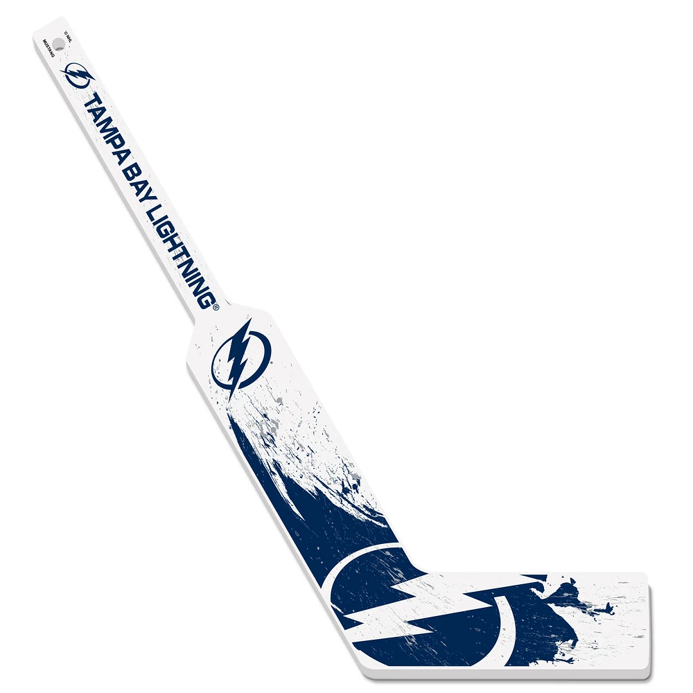 Tampa Bay Lightning Goalie Splatter Mini Hockey Stick