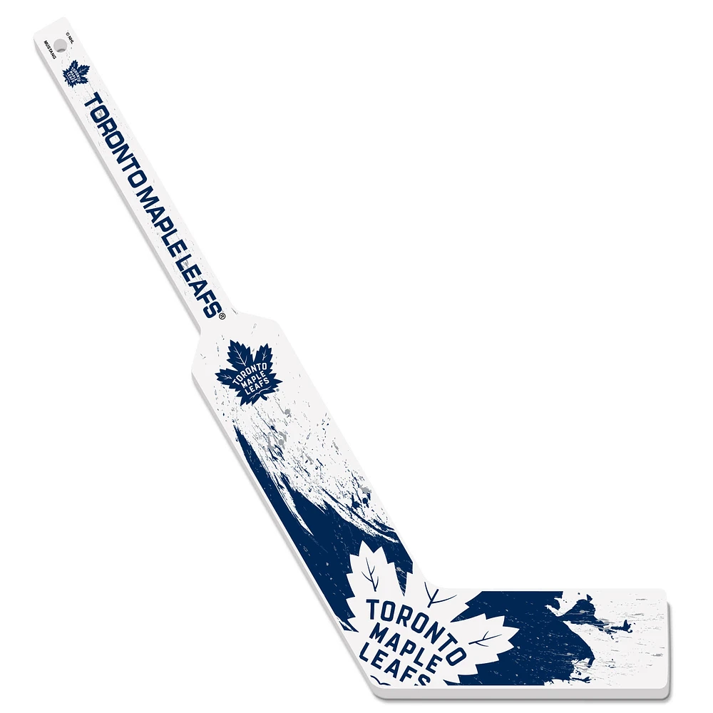 Toronto Maple Leafs Goalie Splatter Mini Hockey Stick