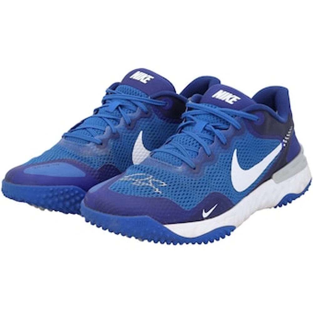 George Springer Toronto Blue Jays Autographed Player-Worn Blue Nike Alpha Shoes from the 2023 MLB Season